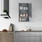 Bathroom Wall Mount Storage Cabinet Single Door with Height Adjustable Shelf for Home Storage